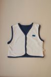 Oh La La Koala Double-Sided Vest with Fish Embroidery for Little Ones
