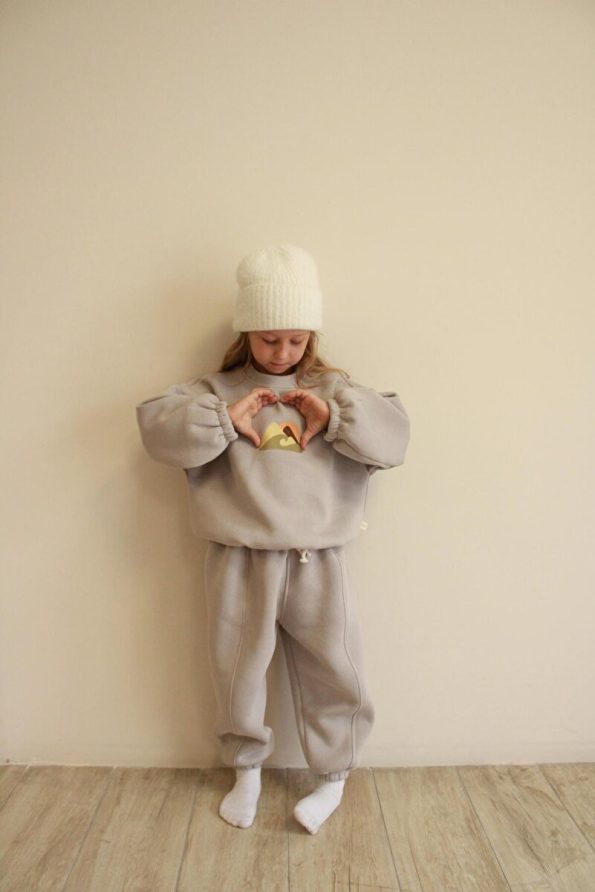 Oh La La Koala For Little Ones Stone Color Mountain Embroidered Kids Set