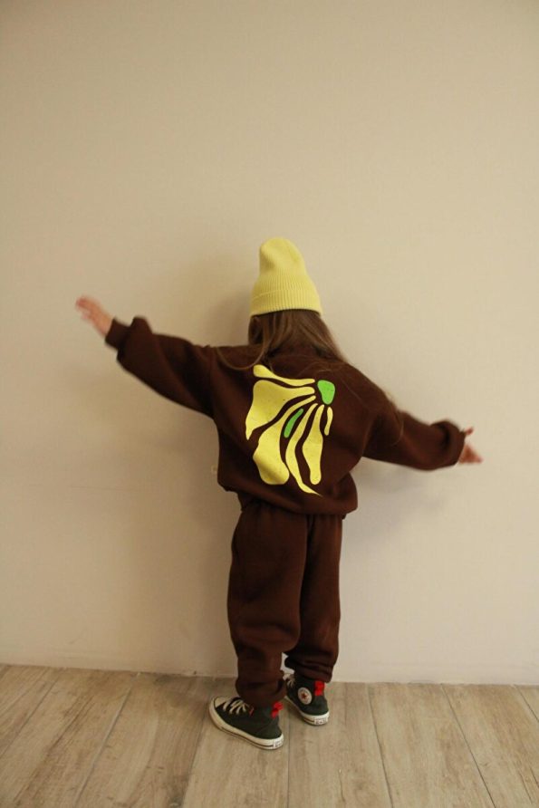 Oh La La Koala For Little Ones Yellow Back Print Turtleneck Tracksuit