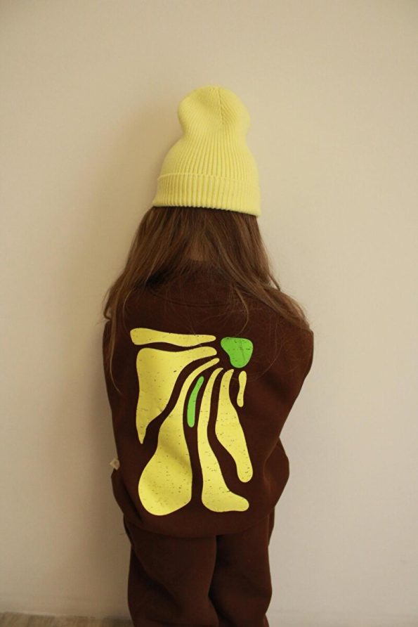 Oh La La Koala For Little Ones Yellow Back Print Turtleneck Tracksuit