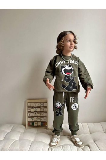 Yigit Boutique Character Print Boys' Outfit