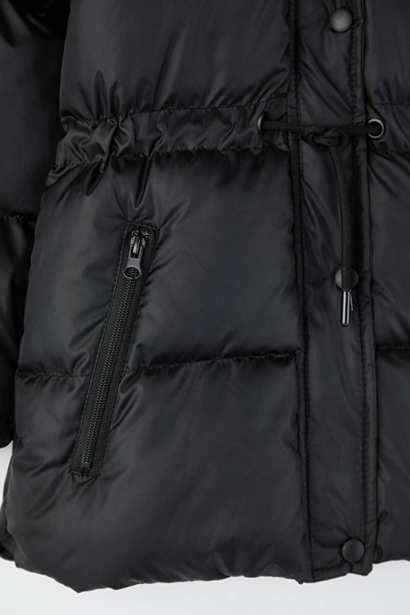 Trendyolmilla Kids Black Girl's Regular Collar Jacket
