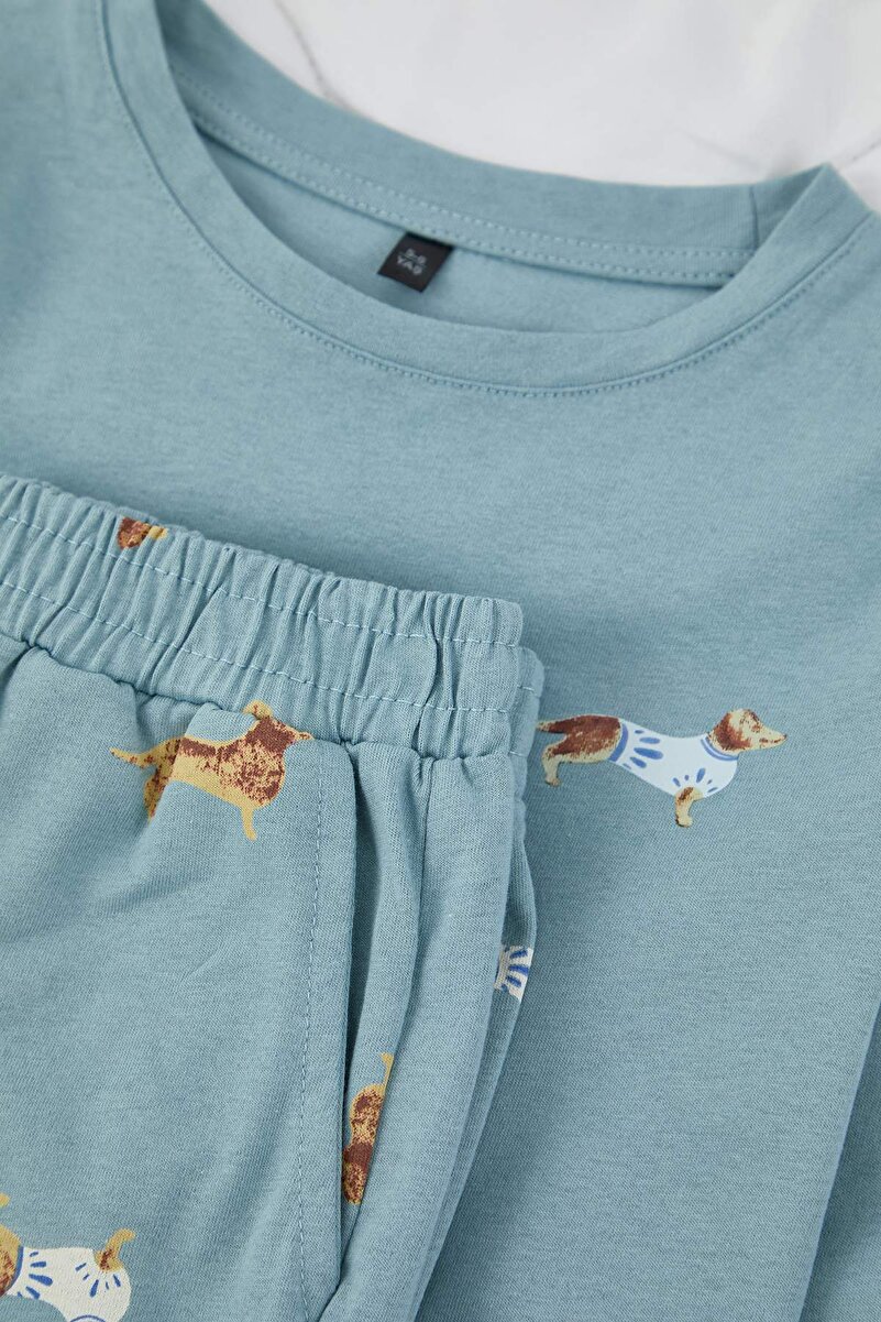 1_org_zoom-1330.jpg Trendyolmilla Kids Blue Cotton Animal Print Pajama Set