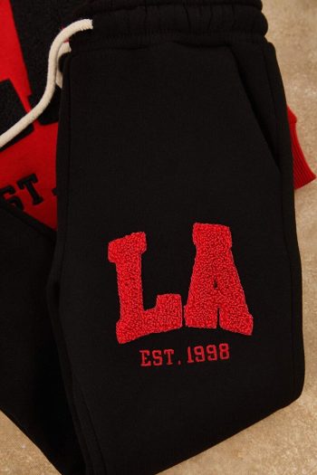 Trendyolmilla Kids Red Cotton Embroidered Regular Knit Set for Boys