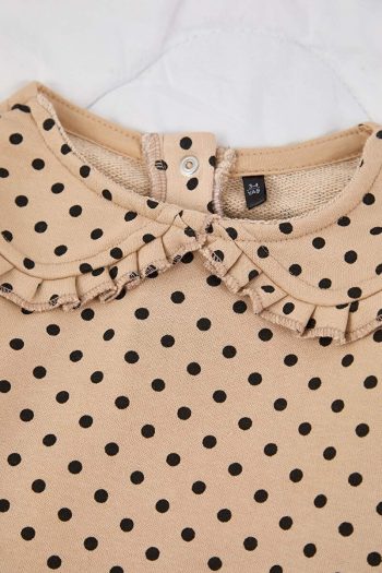 Trendyolmilla Kids Beige Polka Dot Knit Set