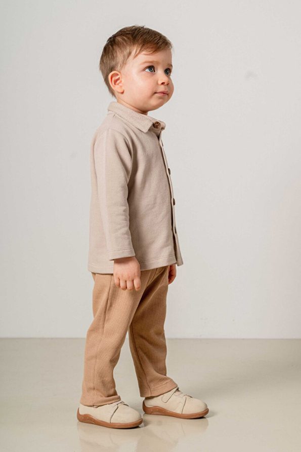 Bombe Baby Cotton Brown 2-Piece Set