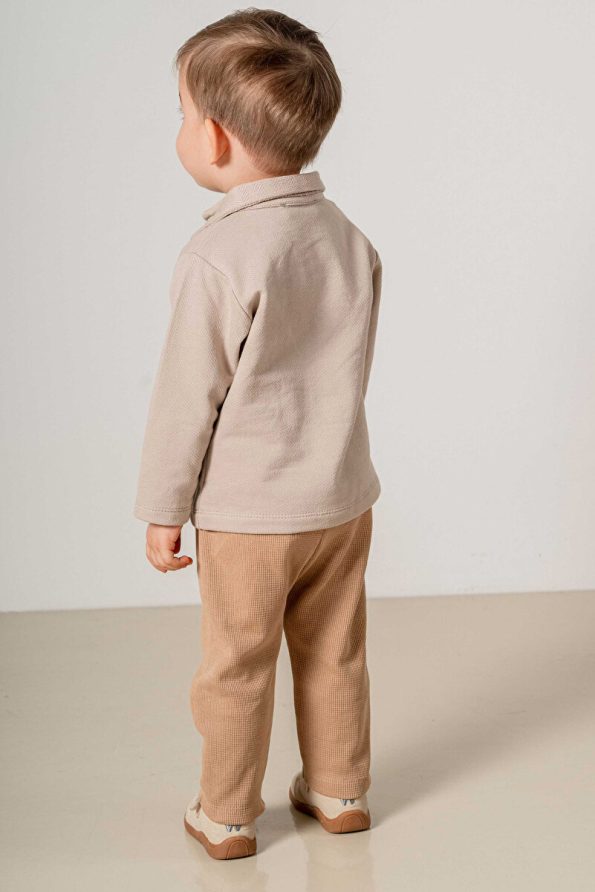 Bombe Baby Cotton Brown 2-Piece Set