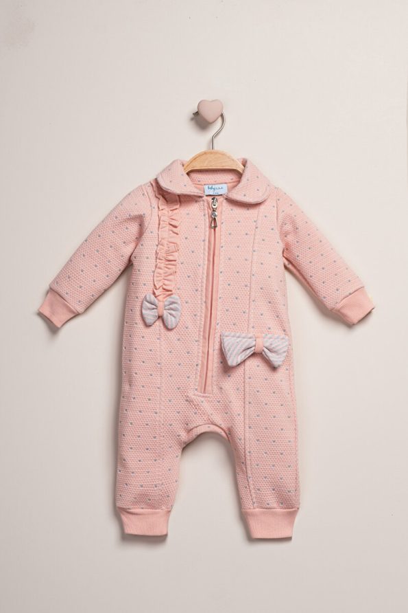 Baby Fou Zippered Baby Collar Jumpsuit