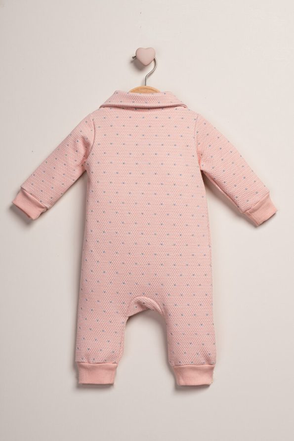Baby Fou Zippered Baby Collar Jumpsuit