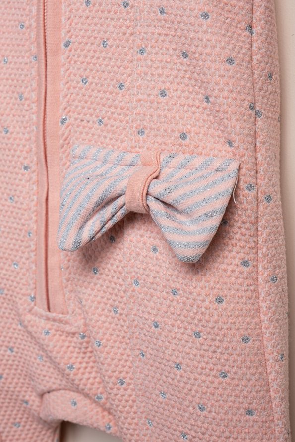 Baby Fou Zippered Baby Collar Jumpsuit
