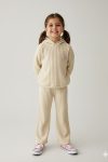 Minigimin Heart Embroidered Girls Seasonal Set - Cream