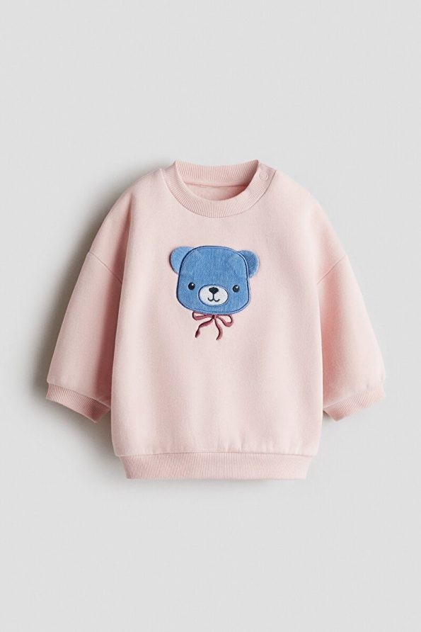 H&M Patterned Detail Sweatshirt