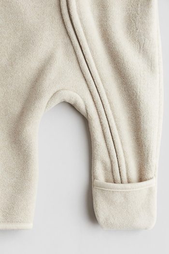 H&M Hooded Fleece Jumpsuit