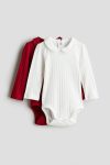 H&M 2-Pack Collared Bodysuit