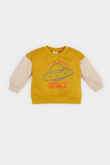 Boys' Printed Sweatshirt with Soft Lining