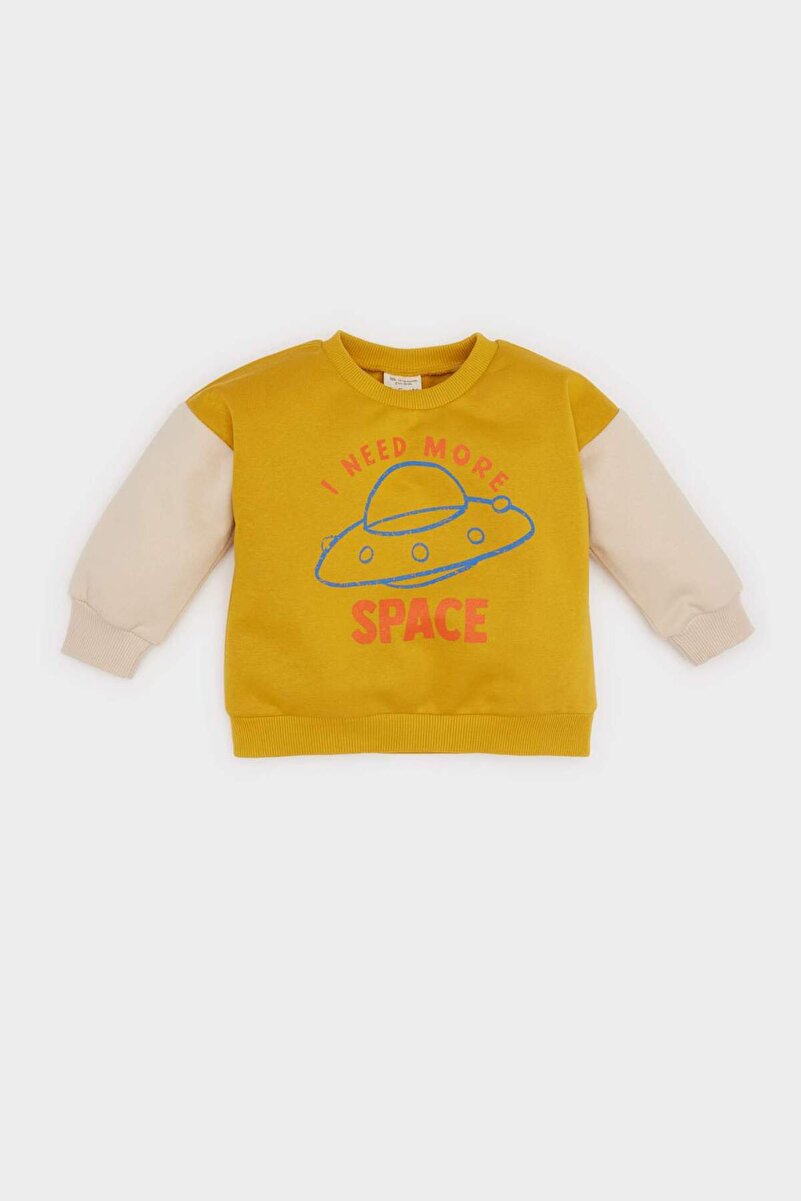 1_org_zoom-1431.jpg Boys' Printed Sweatshirt with Soft Lining