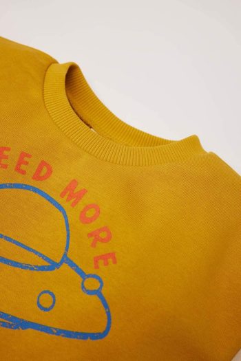 Boys' Printed Sweatshirt with Soft Lining