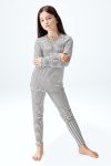 Brix Girls' Striped Outfit with Ribbed Leggings