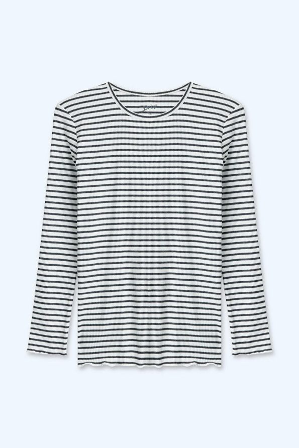 Brix Girls' Striped Outfit with Ribbed Leggings