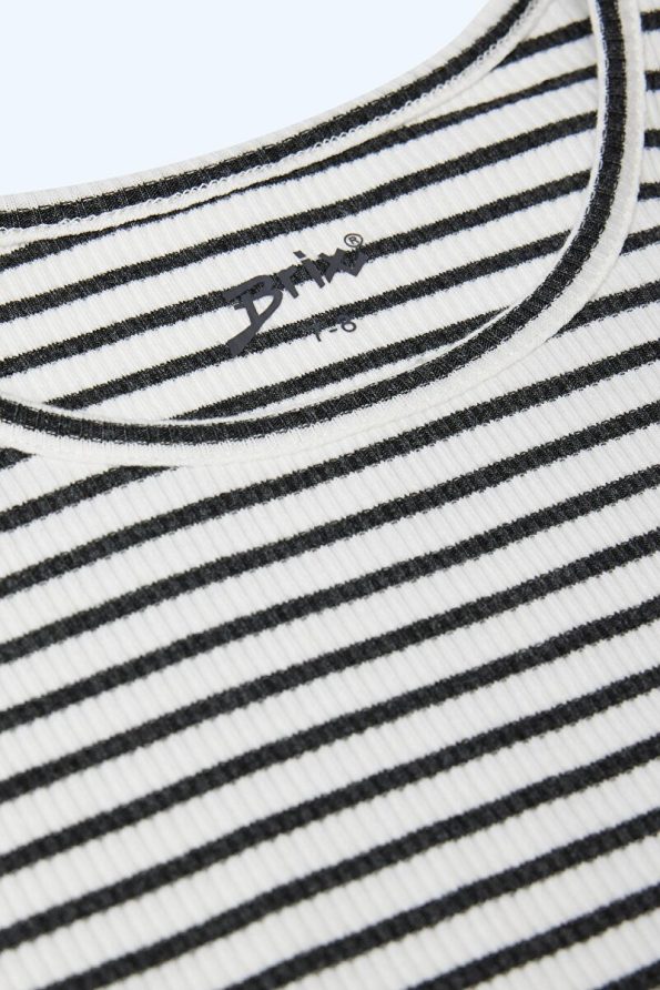 Brix Girls' Striped Outfit with Ribbed Leggings
