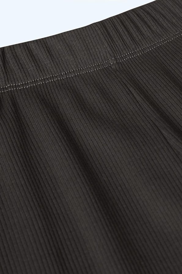 Brix Girls' Ribbed Legging Set in Charcoal
