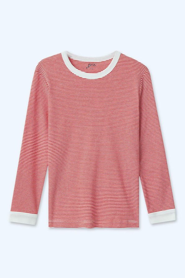 Brix Girls' Red Striped Pajama Set