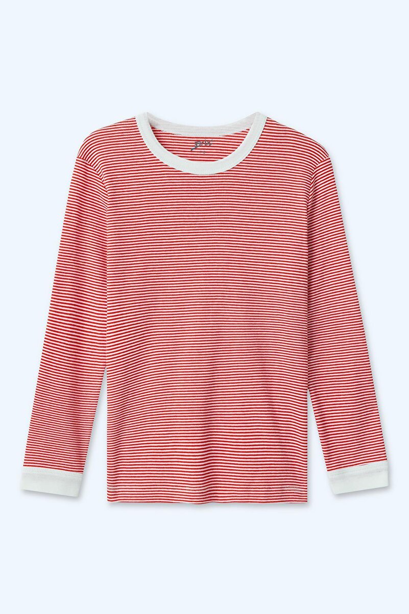 1_org_zoom-1475.jpg Brix Girls' Red Striped Pajama Set