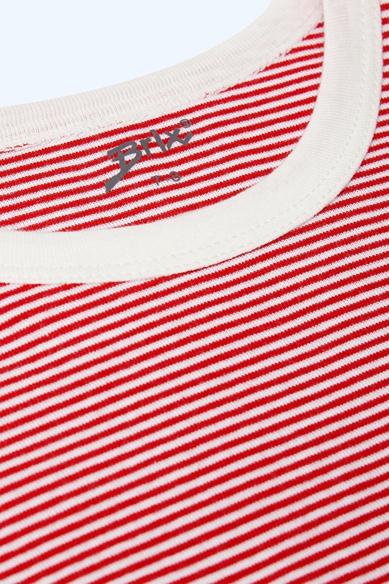 1_org_zoom-1476.jpg Brix Girls' Red Striped Pajama Set