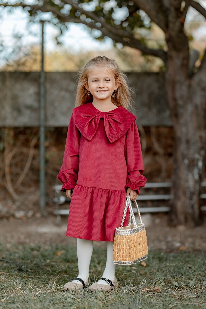 1_org_zoom-1501.jpg Red Dress with Big Bow for Girls