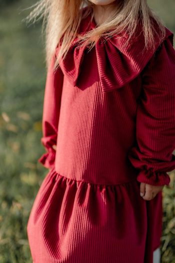 Red Dress with Big Bow for Girls