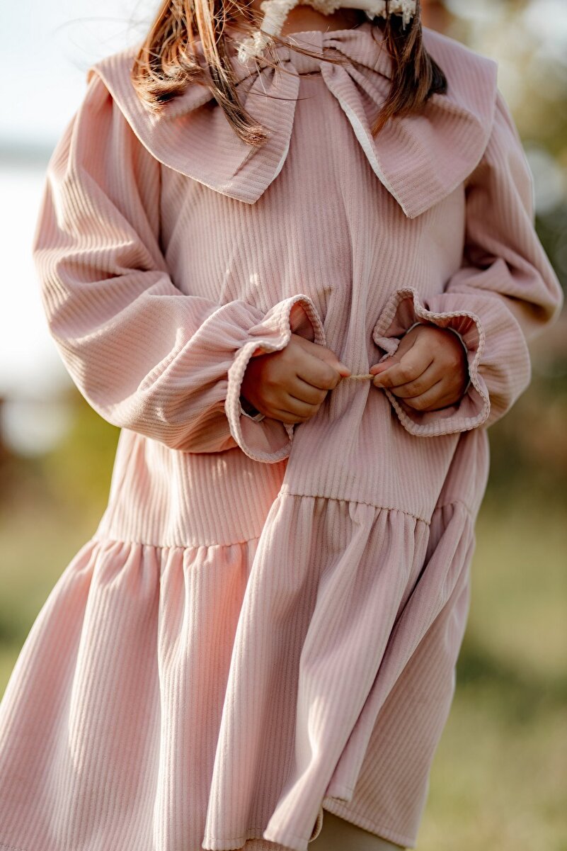 1_org_zoom-1510.jpg Miabambim Pink Dress with Large Bow for Girls