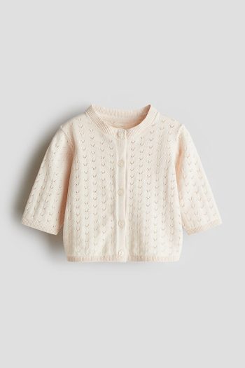 H&M Hole Patterned Knit Cardigan