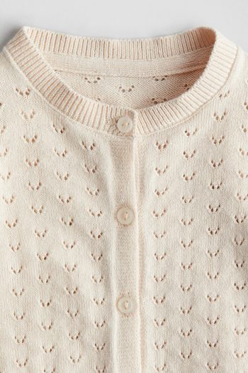 H&M Hole Patterned Knit Cardigan