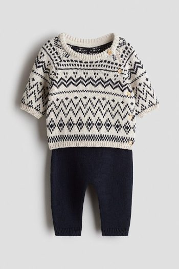 H&M 2-Piece Cotton Knit Set