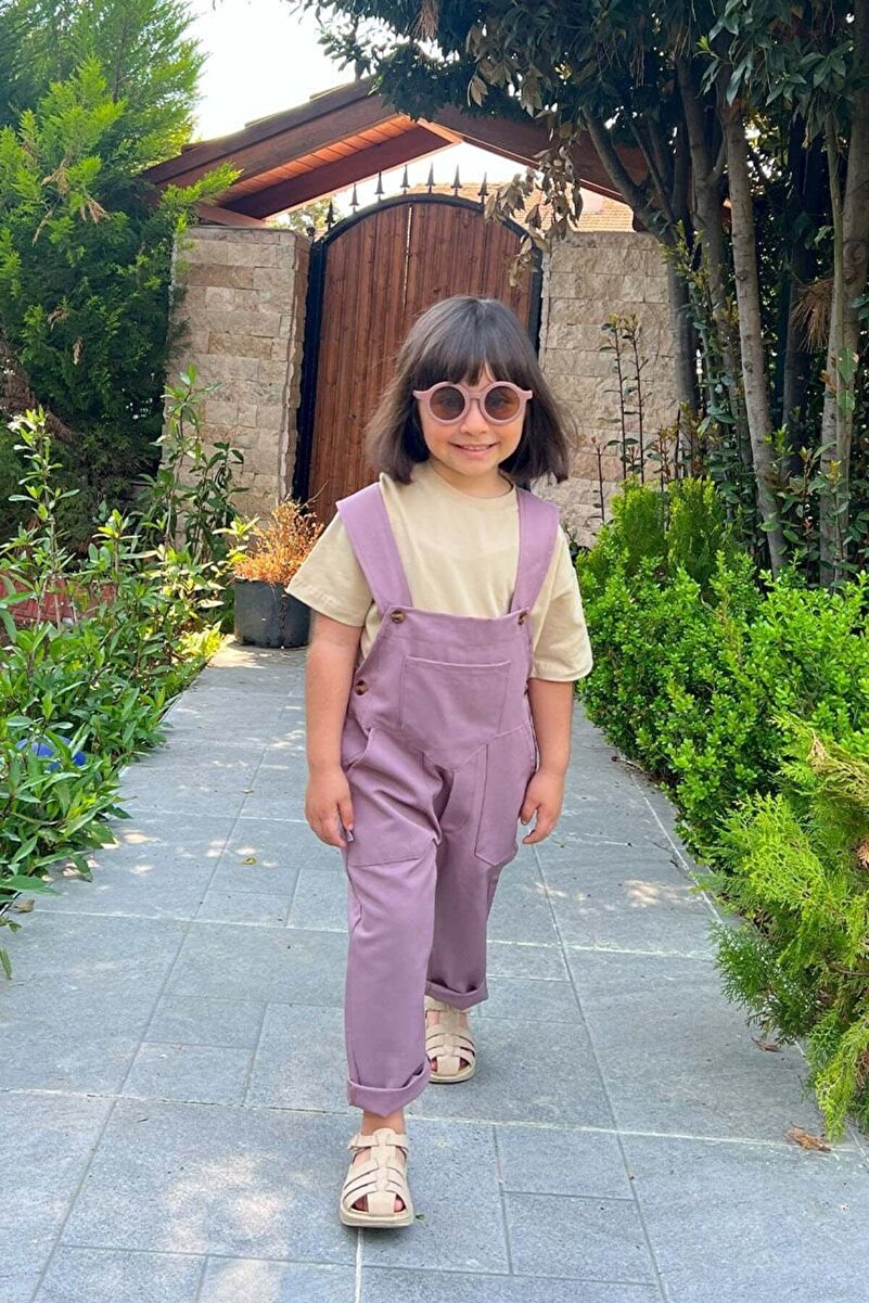 1_org_zoom-1674.jpg Ceylan Authentic Soft Lilac Duck Linen Dungaree for Kids