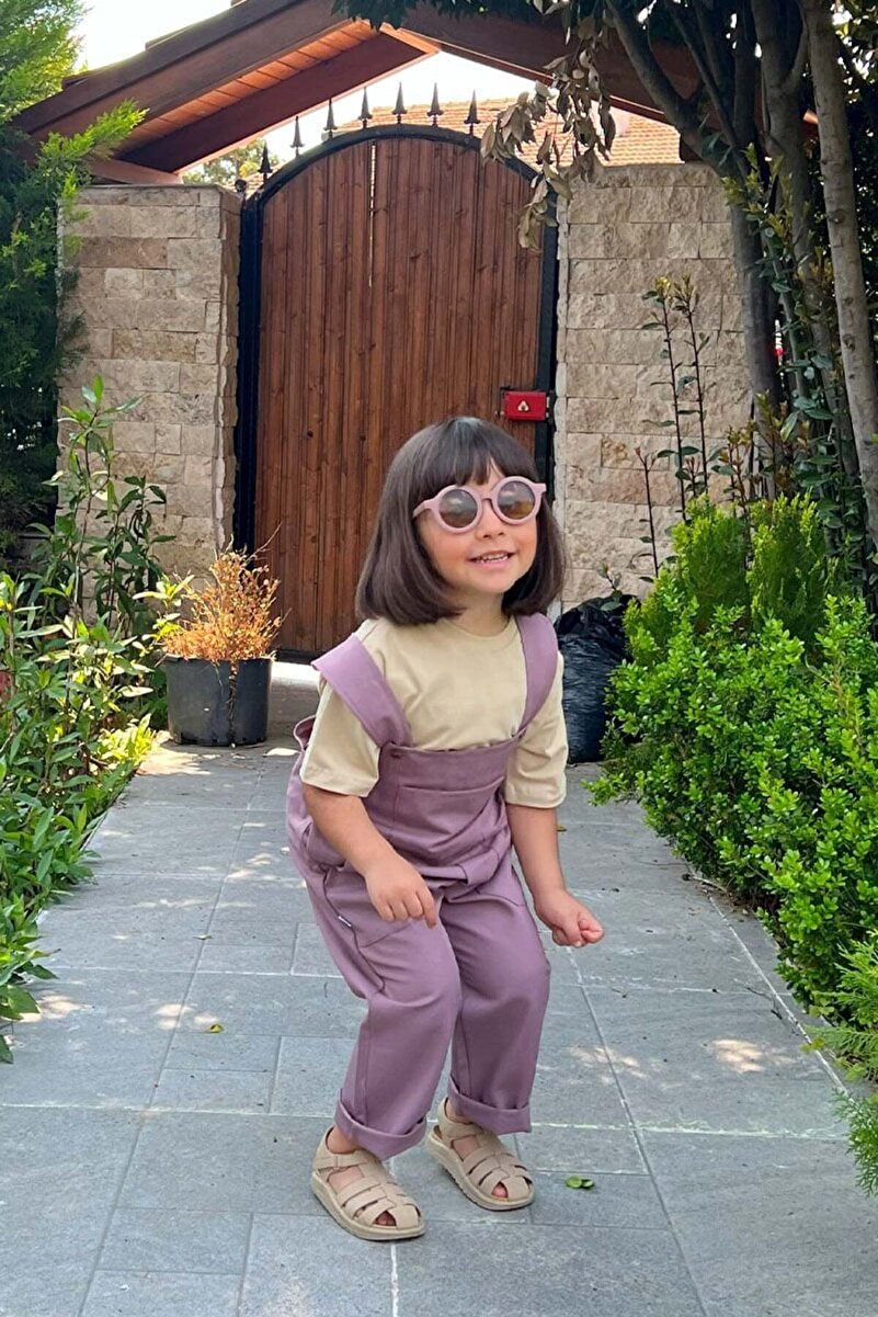 1_org_zoom-1676.jpg Ceylan Authentic Soft Lilac Duck Linen Dungaree for Kids