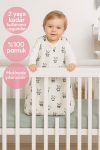 Homytextiles Baby Sleeping Bag - Fiber Filled - 100% Cotton Jersey Fabric, 2.7 Tog Side Opening with Zipper