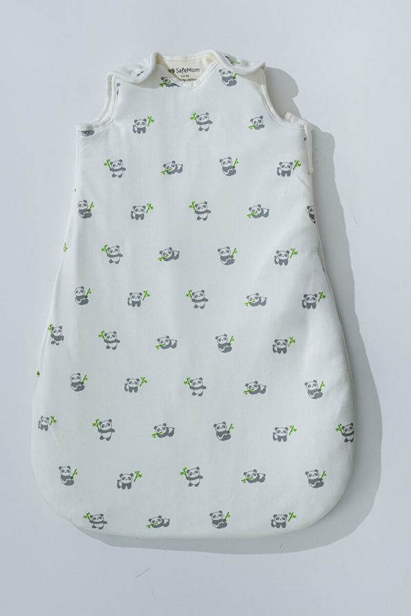 Homytextiles Baby Sleeping Bag - Fiber Filled - 100% Cotton Jersey Fabric, 2.7 Tog Side Opening with Zipper