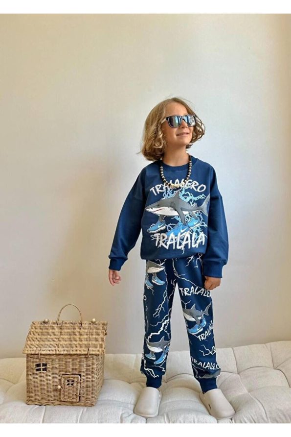 YIGIT BOUTIQUE Character Patterned Boys' Outfit