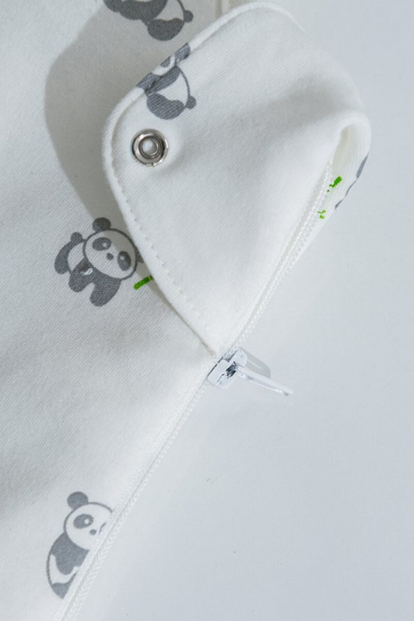 Homytextiles Baby Sleeping Bag - Fiber Filled - 100% Cotton Jersey Fabric, 2.7 Tog Side Opening with Zipper