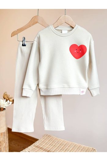 Pinkitokids LOVE Printed Girls' Outfit