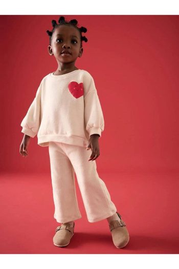 Pinkitokids LOVE Printed Girls' Outfit