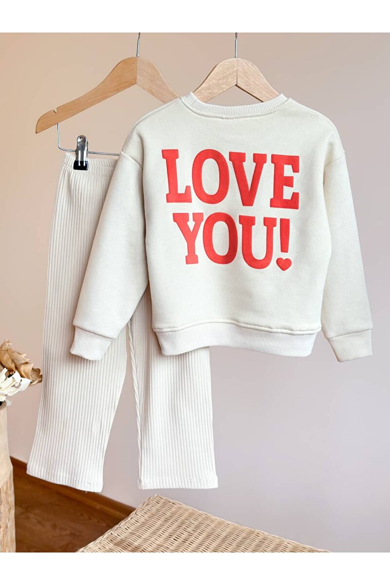 1_org_zoom-1799.jpg Pinkitokids LOVE Printed Girls' Outfit