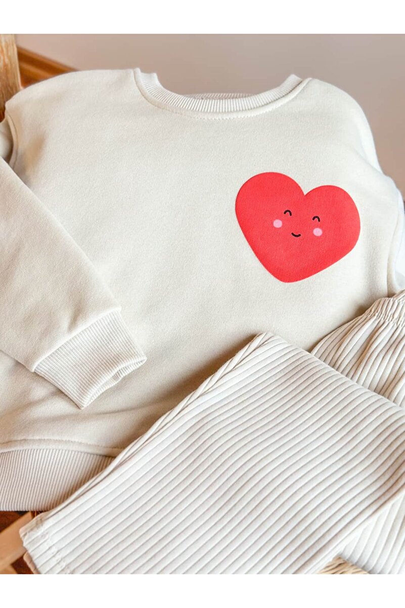 1_org_zoom-1801.jpg Pinkitokids LOVE Printed Girls' Outfit