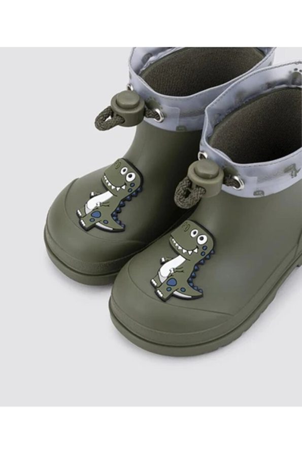 IGOR Mendi Dino Children's Rain Boots Dark Green
