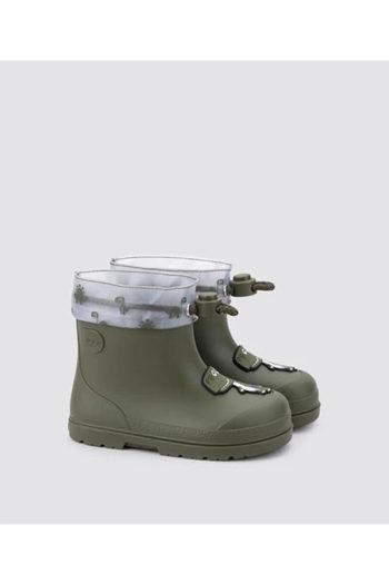 IGOR Mendi Dino Children's Rain Boots Dark Green