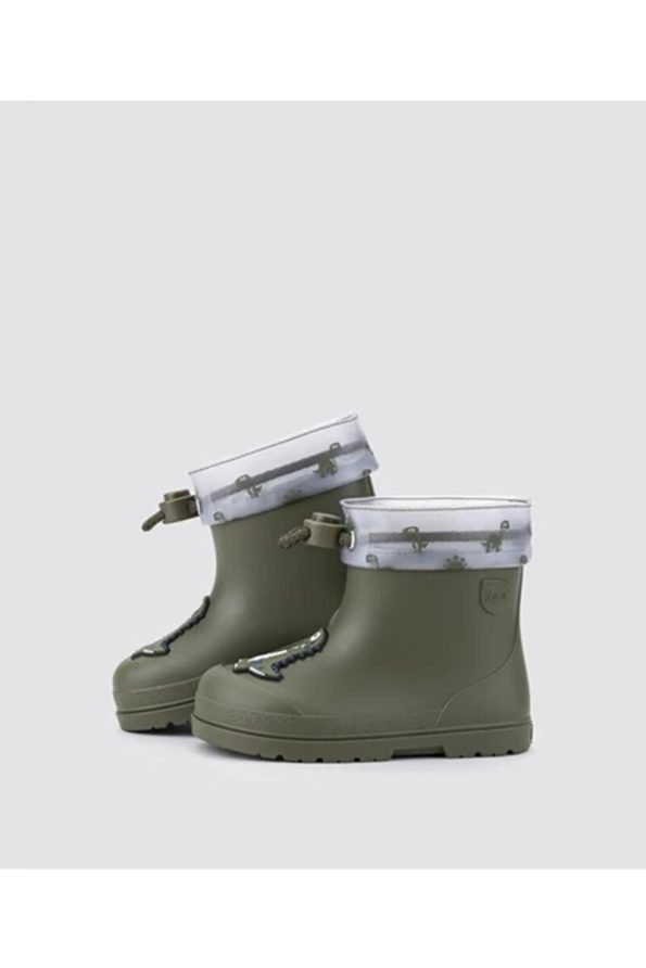 IGOR Mendi Dino Children's Rain Boots Dark Green