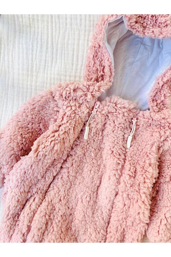 NUNU BABY Zoe Plush Romper - Pink