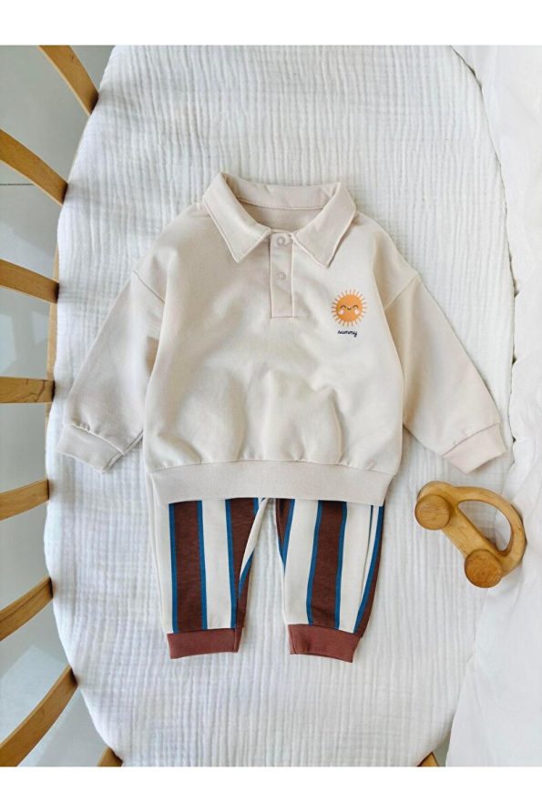 NUNU BABY Sunny Cream Boy Baby Set