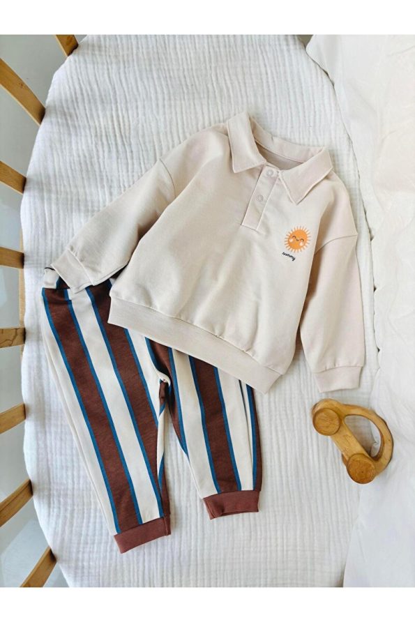 NUNU BABY Sunny Cream Boy Baby Set